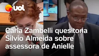 Silvio Almeida e Carla Zambelli trocam farpas após pergunta sobre assessora de Anielle