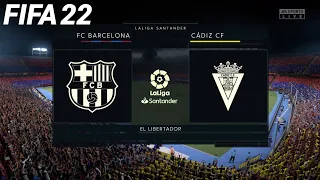 FIFA 22 - FC Barcelona vs Cadiz CF - La Liga | PS4