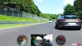 AMG GT R powered by RENNtech, record at the Nürburgring Nordschleife. Full onboard-footage. 7:04