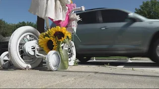 Cars continue blowing past stop sign, a year after 5-year-old girl's death