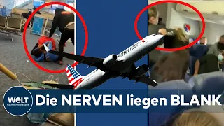 FLUGVERBOTE & harte GELDSTRAFEN - Blutige Angriffe & Schlägereien auf US-Flügen nehmen zu