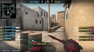 CS:GO POV Demo Gambit Ax1Le (24/16) vs NaVi (de_dust2)