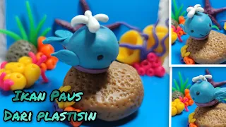 Cara membuat hewan dari plastisin / ikan Paus dari plastisin @sunyenart2928