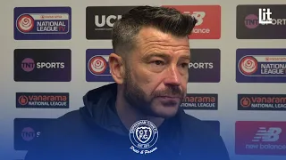 𝗣𝗼𝘀𝘁-𝗠𝗮𝘁𝗰𝗵 | Gary Horgan on 1-1 draw against Chelmsford City in the National League South