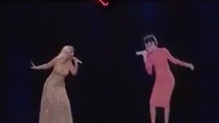 Christina Aguilera Duetting With a Hologram of Whitney Houston