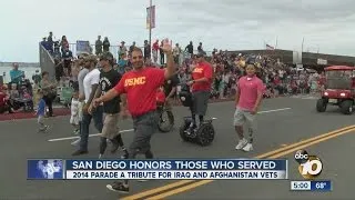 Veterans who served in Iraq, Afghanistan honored in 2014 Veterans Day parade