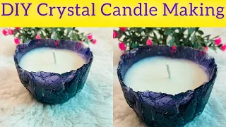 DIY Crystal Candle Making Tutorial | Ekraw Chaudhary