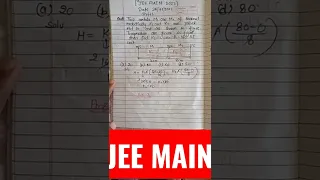 JEE mains shift 1 Physics 24 June 2022 (Q7,8)