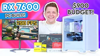 Best VALUE RX 7600 Gaming PC Build 2023! 😄 [Full $900 Build Guide w/ Benchmarks!]