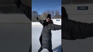 Tessa Virtue skating on her tik tok ⛸️ #TessaVirtue #VirtueMoir #figureskating #icedance
