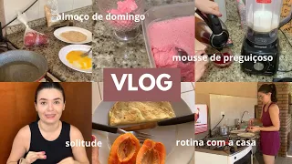 SOLITUDE, ALMOÇO DE DOMINGO, MOUSSE DE PREGUIÇOSO, DICA DE SÉRIE, ROTINA COM A CASA…