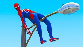 GTA 5 SPIDERMAN Ragdolls Compilation Episode 09 (Euphoria Physcis Showcase)