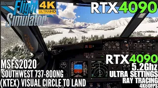 [MSFS RTX 4090] Flying The Telluride Circle To Land Visual 28kt Crosswind 737-800 [Ultra Settings]4K
