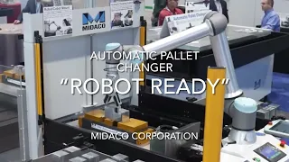 #MIDACO “Robot Ready” Automatic Pallet Changer with #Cobot for Collaborative #Automation