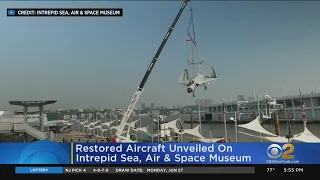 Restored aircraft unveiled on Intrepid Sea, Air & Space Museum