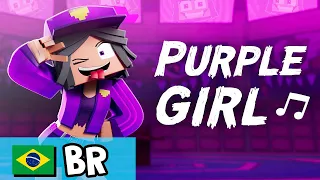 Purple Girl "Garota Roxa" (A Louca) - [Versão B em portugues] Minecraft Animation Music Video