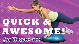 5-Min BOSU Ball Strong Abs Workout for Women Over 40