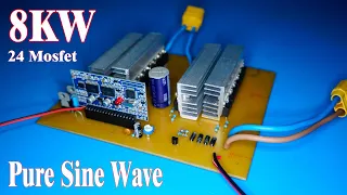 How to make 8kW Pure Sine Wave inverter 12V/24V/48V  to  110V/220V/380V