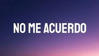 Thalia, Natti Natasha - No Me Acuerdo | (Letra/Lyrics)