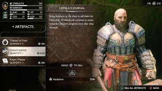 God of War Ragnarök - Bring the book of Consul Journal to Brok for open