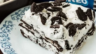 Oreo Icebox Cake - Easy Quick 3 Ingredients Cake Recipe