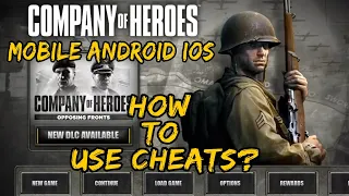 How to use cheat in Company of Heroes Mobile (Console Enabled)