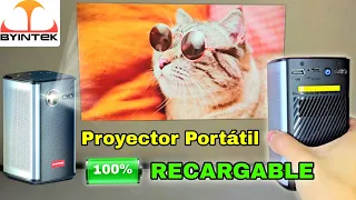 Proyector Portátil Con BATERIA RECARGABLE 🔋 BYINTEK P70 ¡Lo Que Necesitas Saber!