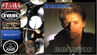 Bryan Adams - Run To You (Drum Cover) Alessandro Minardi#bryanadams#batteristaitaliano#zoomrecorder