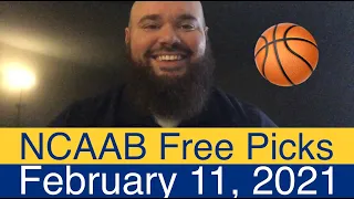 NCAAB Free Picks Video - 2/11/21 - College Basketball Predictions - NCAAM Daily Vegas Line & Odds