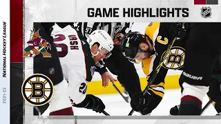 Coyotes @ Bruins 3/12 | NHL Highlights 2022