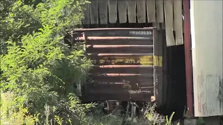 Abandoned railcar moved after 10 years! - First train on Gallo Siding - Sagamore, MA - 10/16/2023