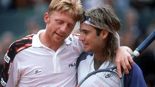 Andre Agassi vs Boris Becker 1991 Roland Garros SF Highlights