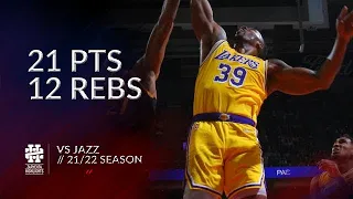 Dwight Howard 21 pts 12 rebs vs Jazz 21/22 season