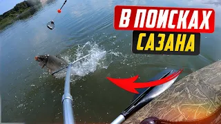 В поисках САЗАНА на реке Обь/ На острове с палаткой