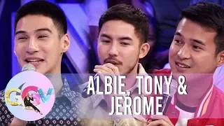 Albie, Tony and Jerome answer "Susuko o susubo sa love" questions of Vice | GGV