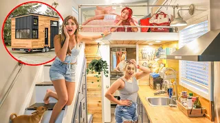 24 Hours in a Tiny House with My Sisters!! **CHAOTIC**