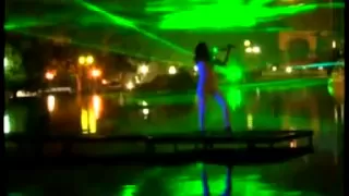 Lasershow (Piratas del Caribe) & Violin Electrico Laser-Al aire libre.mpg