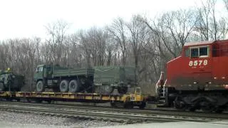 CP 8545 Leads Military Train