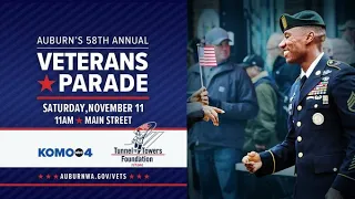 WATCH: Auburn hosts 58th annual Veterans Day parade