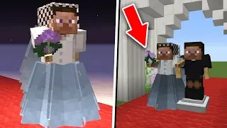 СЕКРЕТНЫЕ ПОСТРОЙКИ MINECRAFT, КОТОРЫЕ ВЫ МОЖЕТЕ ПОСТРОИТЬ! КАК СДЕЛАТЬ СВАДЕБНОЕ ПЛАТЬЕ ТУТОРИАЛ