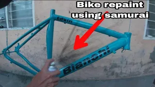 PART II: Bike Repaint Using Samurai Spray Paint | Jec Bisikleta