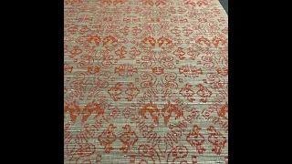 IKAT Embroidered Grasscloth