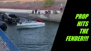 Prop Damage on the FENDER!!! Site 6 Lake HAVASU...