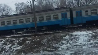 Электропоезд ЕР2Р 7069 Харьков Лозовая