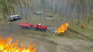 Як лісівники та рятувальники відпрацьовували дії з ліквідації лісових пожеж