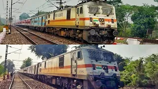 High Speed Trains Action of Up and Down Gitanjali Express at 130 kmph 🔥🔥