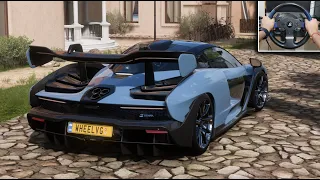 MCLAREN SENNA 2018 - Forza Horizon 5 Thrustmaster T-150 + TH8A Shifter Gameplay