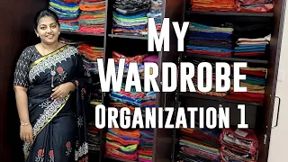 Saree & Blouse Organization | My Saree Collections | Karthikha Channel Wardrobe Organization 1