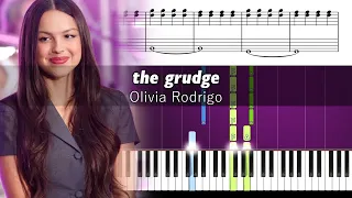 Olivia Rodrigo - the grudge - Accurate Piano Tutorial with Sheet Music