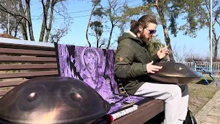 Handpan player Evgeniy Rudich